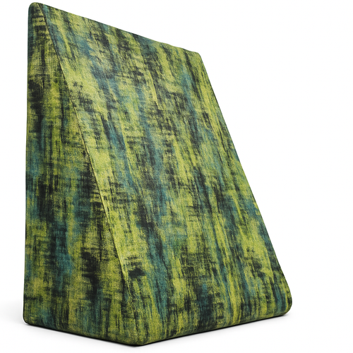 Wedge Memory Foam Pillow-Printed Forest Green