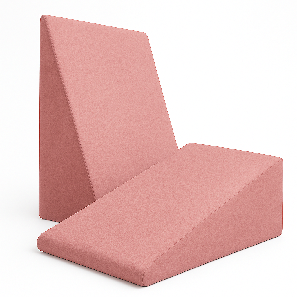 Wedge Memory Foam Pillow-Pink